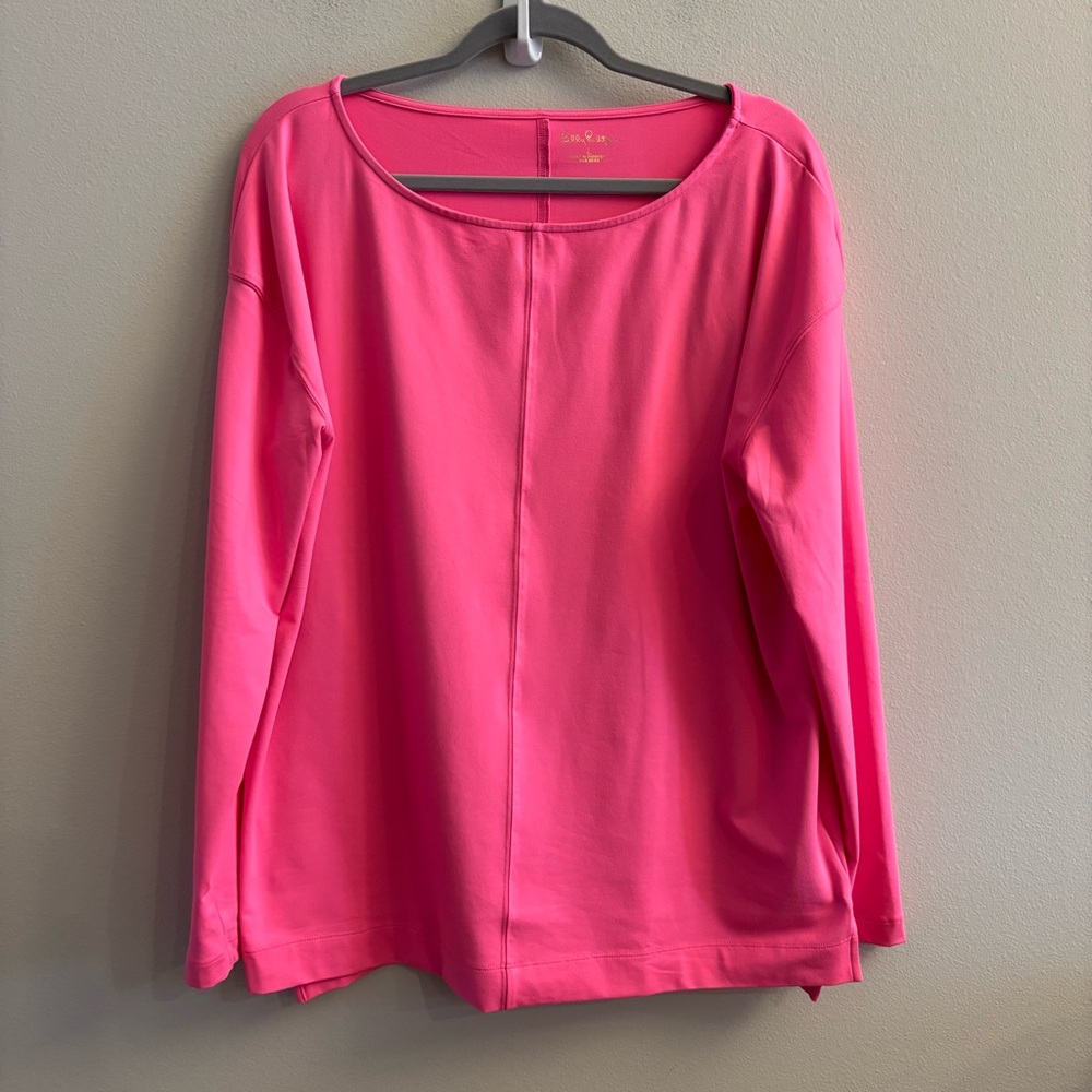 LILLY PULITZER Women's NWT Karessa UPF 50+ long-sleeve pink top - L ($118 RV)